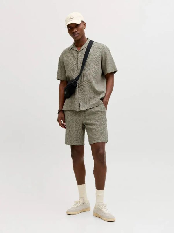 Camicia manica corta Jack & Jones - green