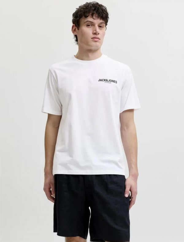 T-shirt manica corta Jack & Jones - white