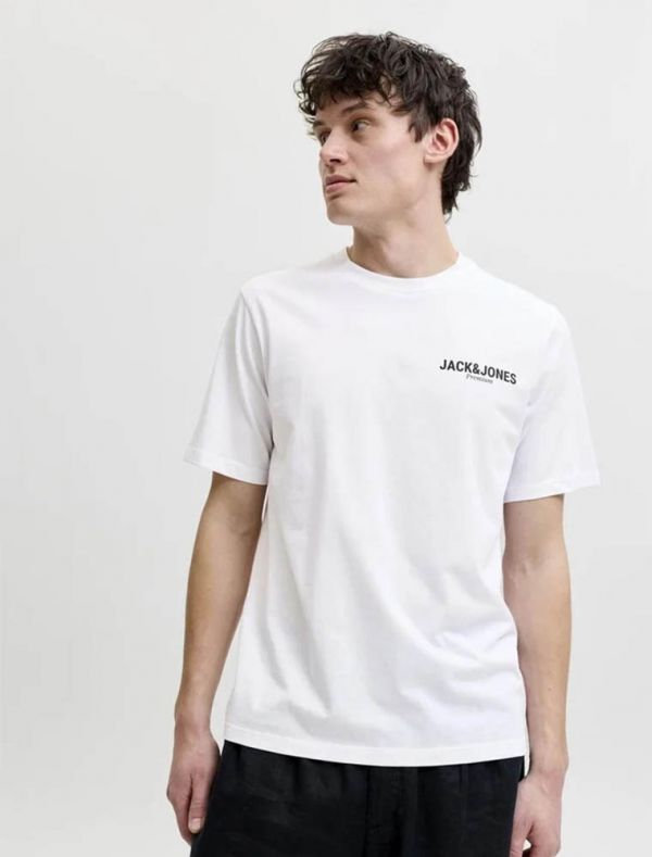 T-shirt manica corta Jack & Jones - white