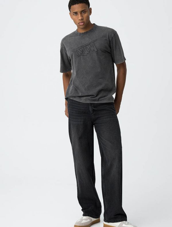 Pantalone jeans Tiffosi - black denim