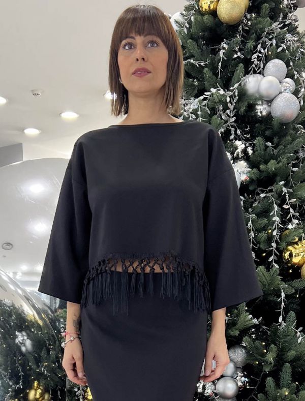 Maglia manica lunga Rinascimento - nero