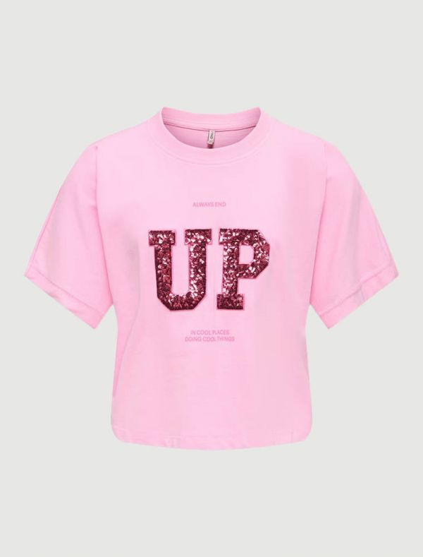 T-shirt manica corta Only - rosa