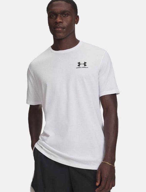 T-shirt manica corta sportiva Under Armour - bianco nero