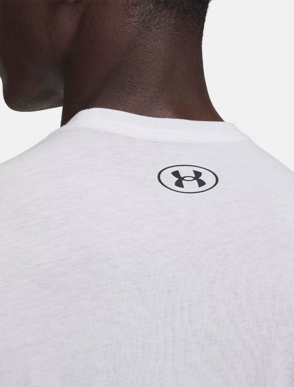 T-shirt manica corta sportiva Under Armour - bianco nero