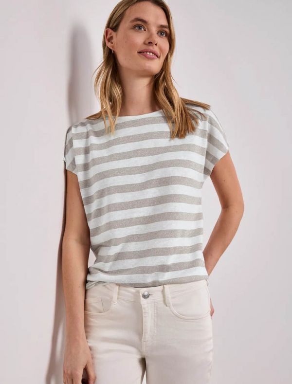 T-shirt manica corta Street One - beige