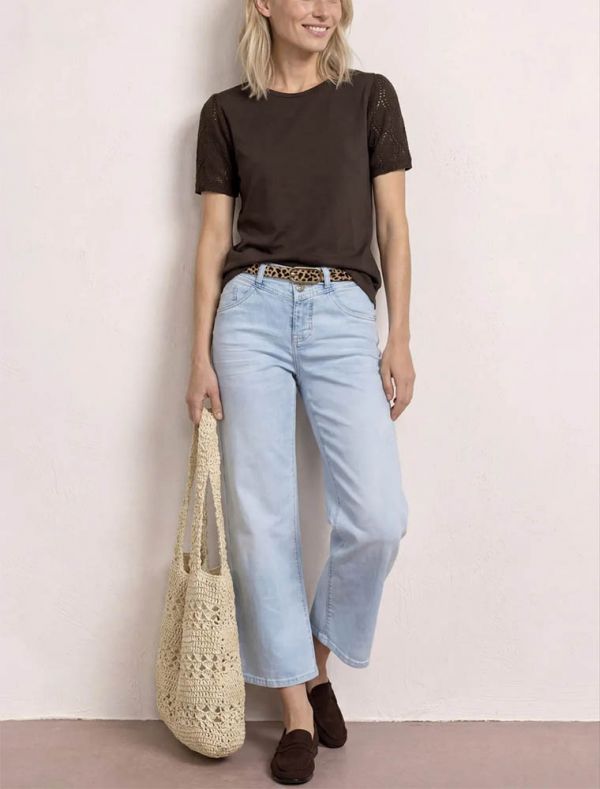 T-shirt manica corta Street One - brown