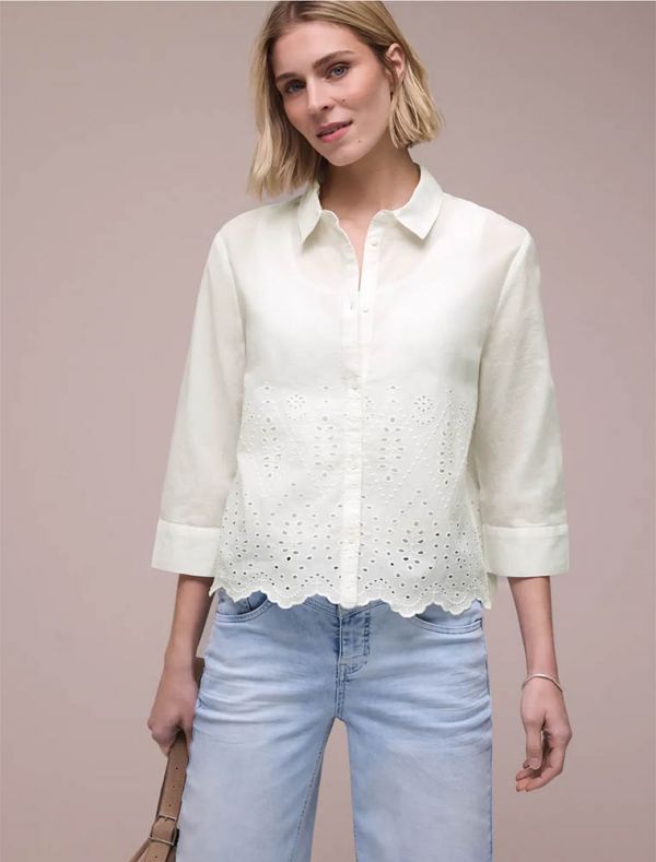 Camicia manica lunga Street One - bianco