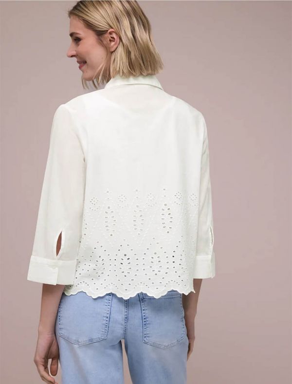 Camicia manica lunga Street One - bianco