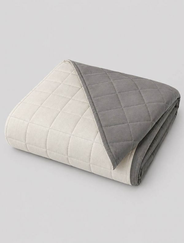 Quilt 1 piazza e mezza Riviera - grigio nuvola
