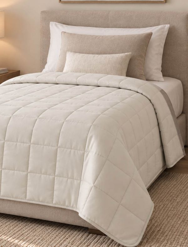 Quilt 1 piazza Riviera - grigio nuvola