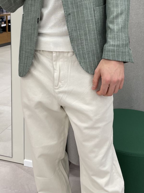 Pantalone casual Yes Zee - avorio