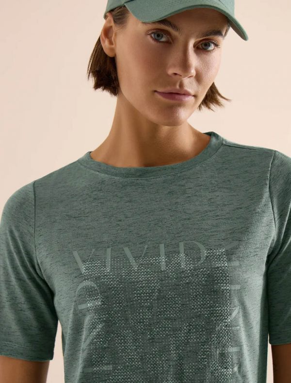 T-shirt manica corta Cecil - kaki