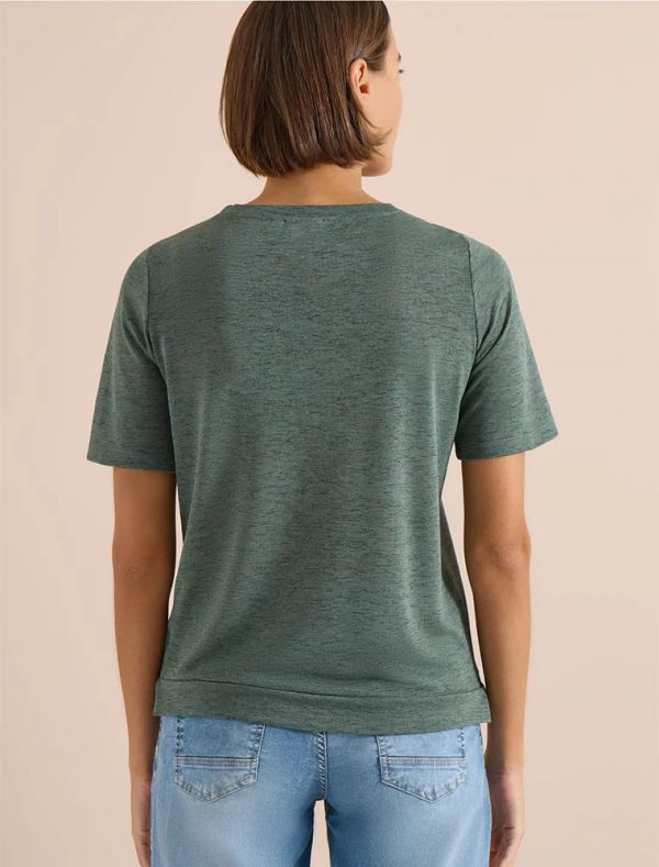 T-shirt manica corta Cecil - kaki