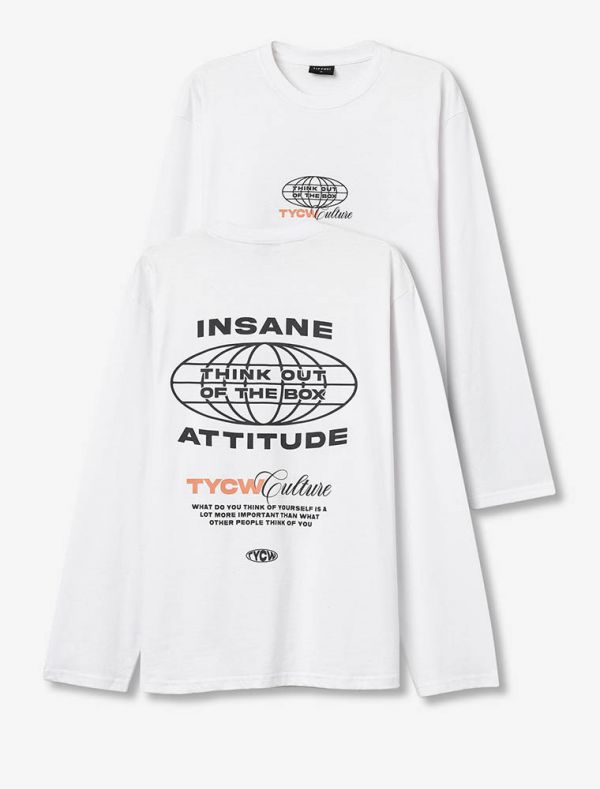 T-shirt manica lunga Tiffosi - bianco