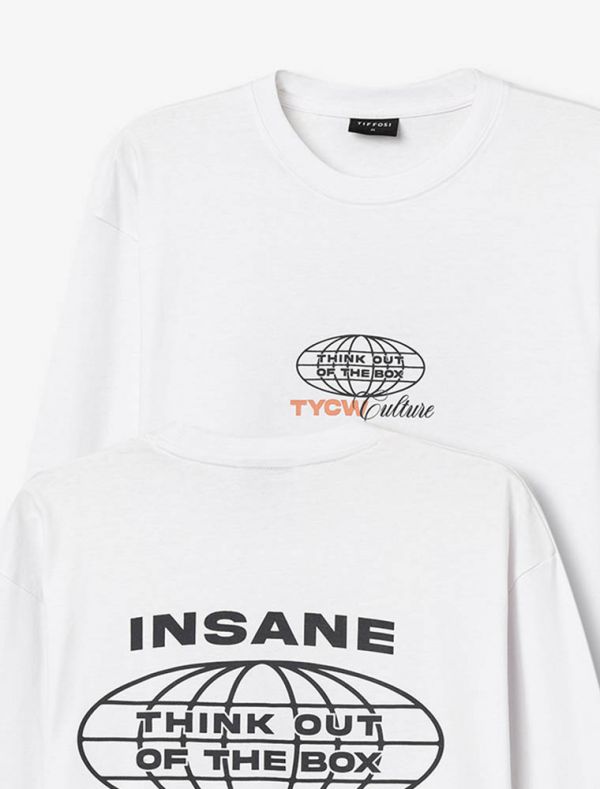 T-shirt manica lunga Tiffosi - bianco