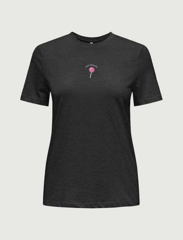T-shirt manica corta Only - black