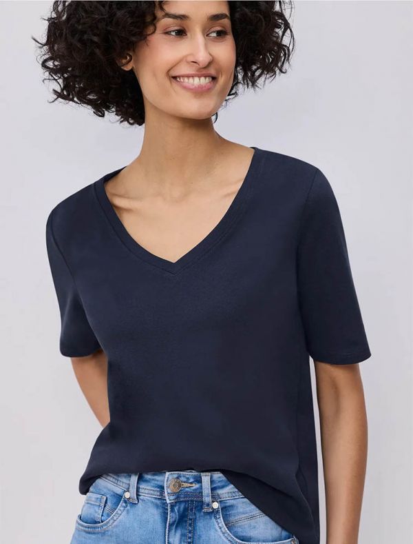 T-shirt manica corta Street One - navy