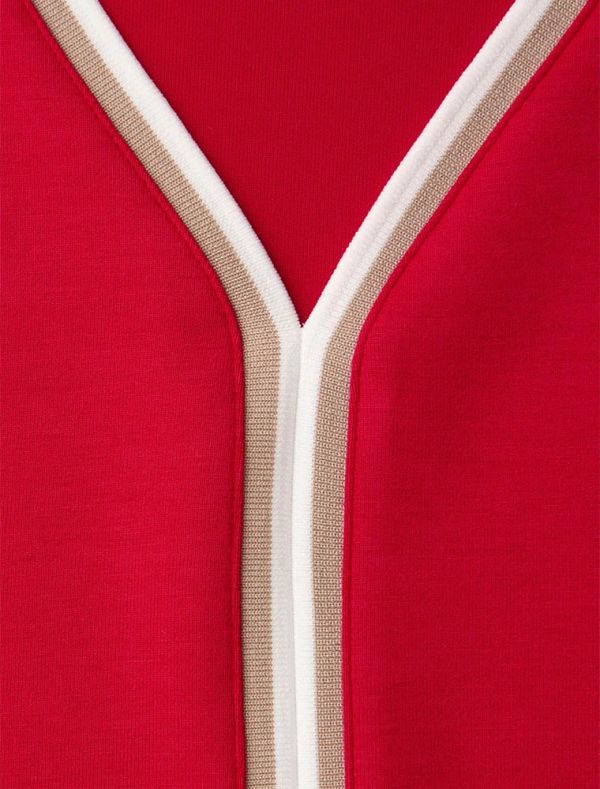 Maglia manica lunga Street One - rosa rosso