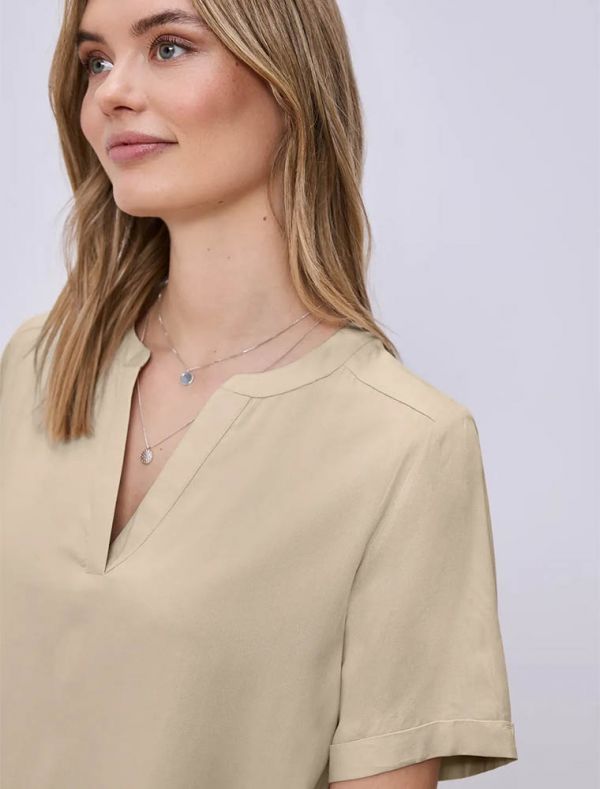 Camicia manica corta Street One - beige