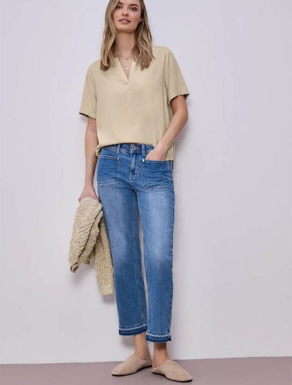 Camicia manica corta Street One - beige