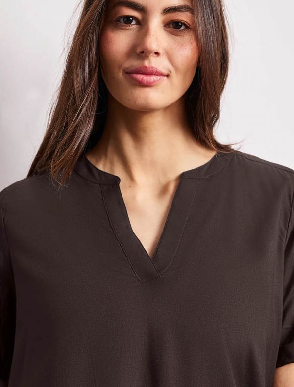 Camicia manica corta Street One - marrone