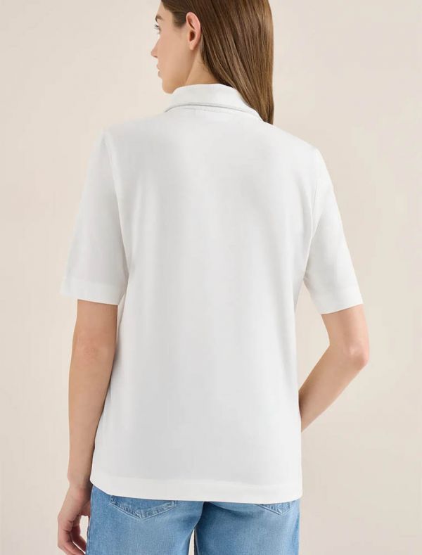 T-shirt manica corta Cecil - bianco