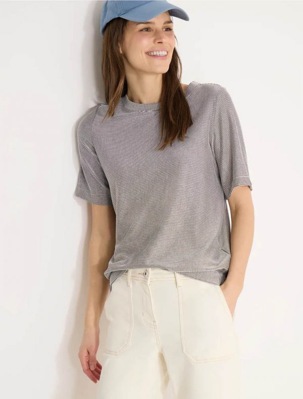 T-shirt manica corta Cecil - marrone