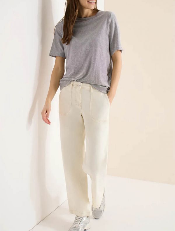 T-shirt manica corta Cecil - marrone