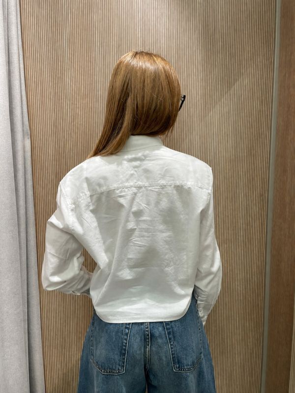 Camicia manica lunga giovane Tommy Jeans - ecru