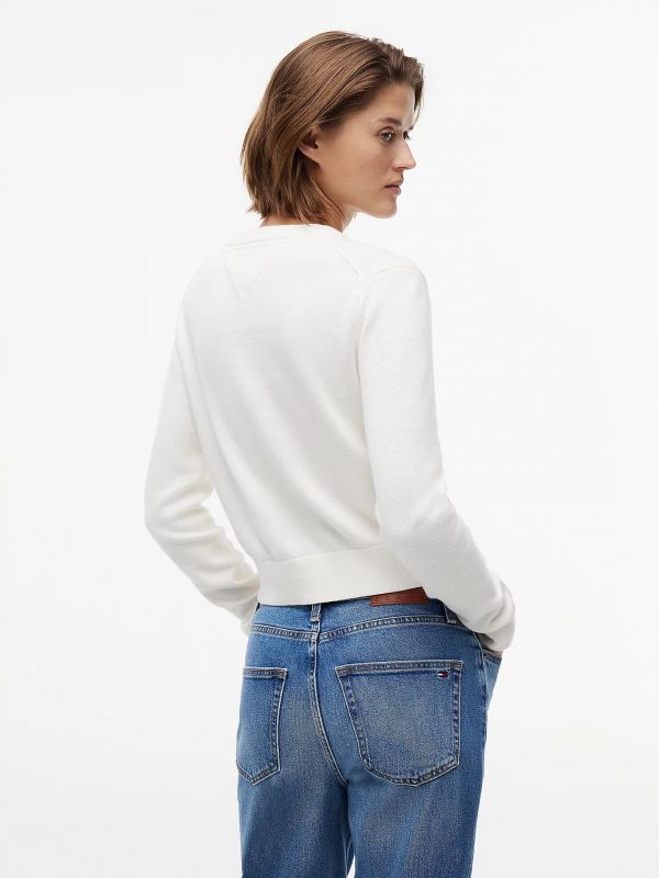 Maglia manica lunga Tommy Jeans - bianco