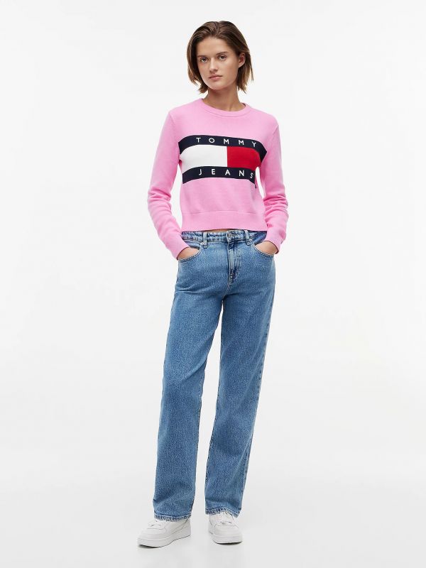Maglia manica lunga Tommy Jeans - pink