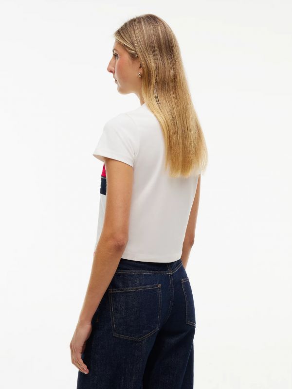 T-shirt manica corta Tommy Jeans - bianco