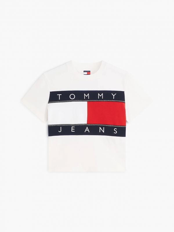 T-shirt manica corta Tommy Jeans - bianco