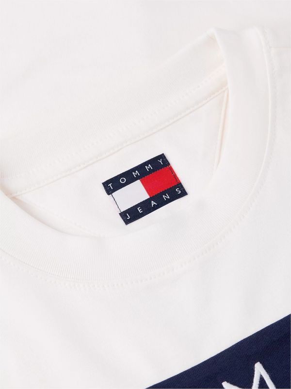 T-shirt manica corta Tommy Jeans - bianco