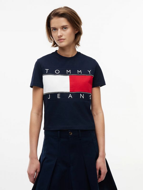 T-shirt manica corta Tommy Jeans - blu
