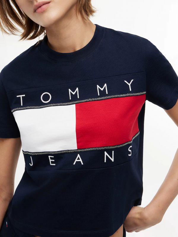 T-shirt manica corta Tommy Jeans - blu