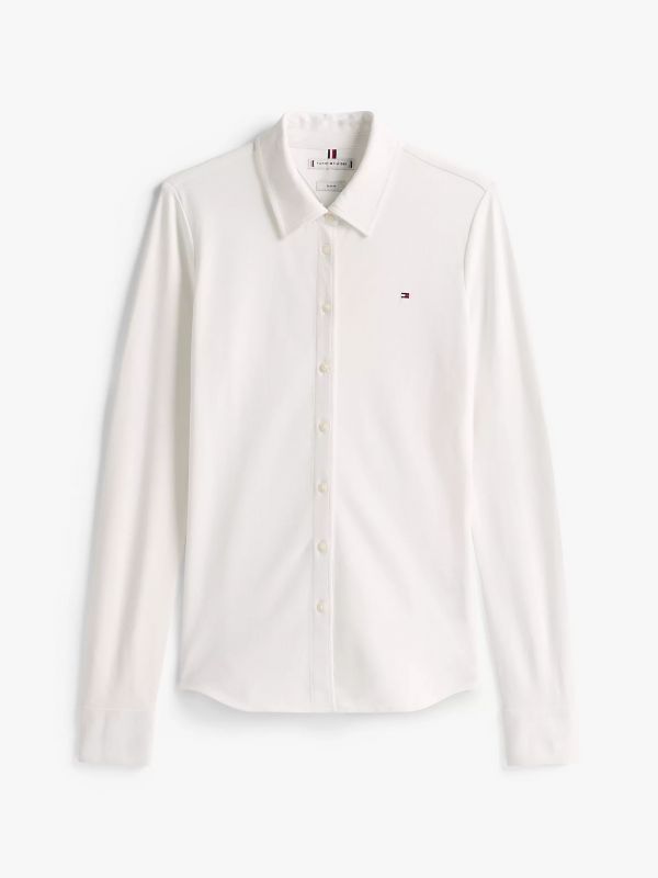 Camicia manica lunga giovane Tommy Hilfiger - ecru