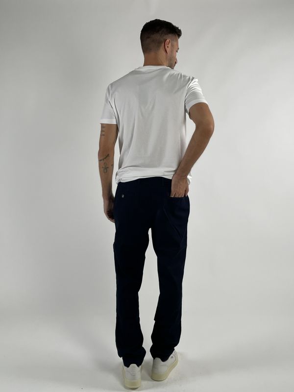 Pantalone cotone Tommy Hilfiger - blu scuro