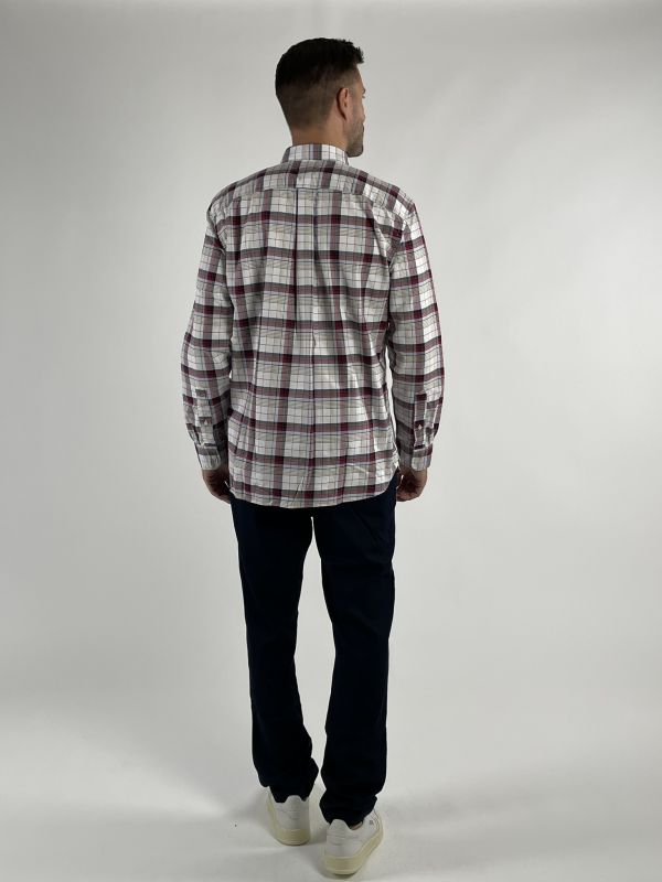 Camicia manica lunga casual Tommy Hilfiger - rosso bianco