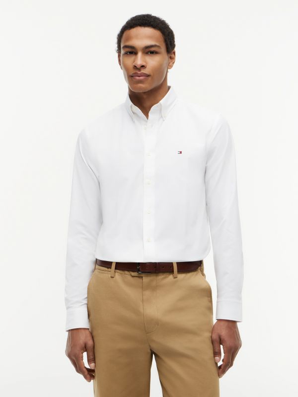 Camicia manica lunga casual Tommy Hilfiger - white
