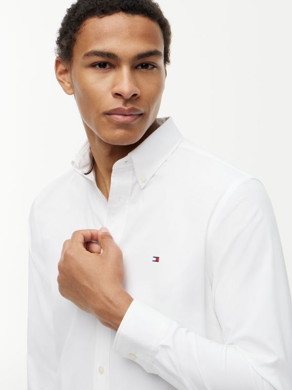 Camicia manica lunga casual Tommy Hilfiger - white