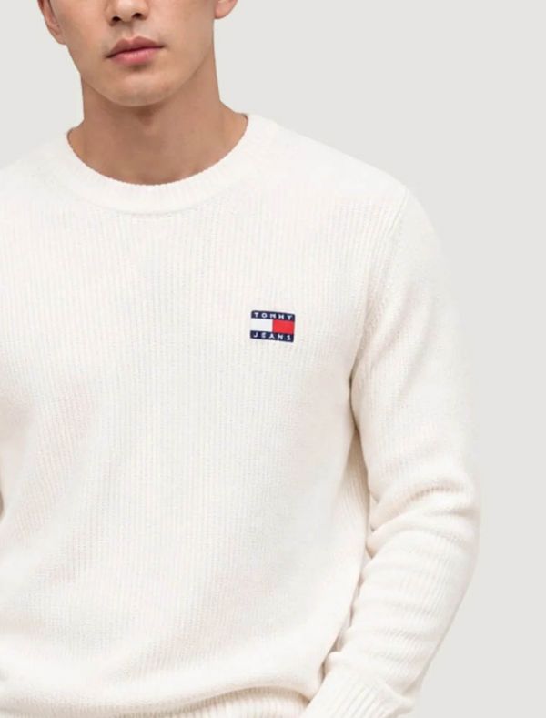 Maglia manica lunga Tommy Jeans - white