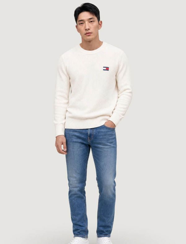 Maglia manica lunga Tommy Jeans - white