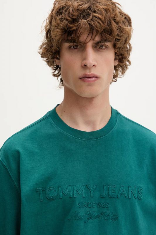 T-shirt manica corta Tommy Jeans - smeraldo