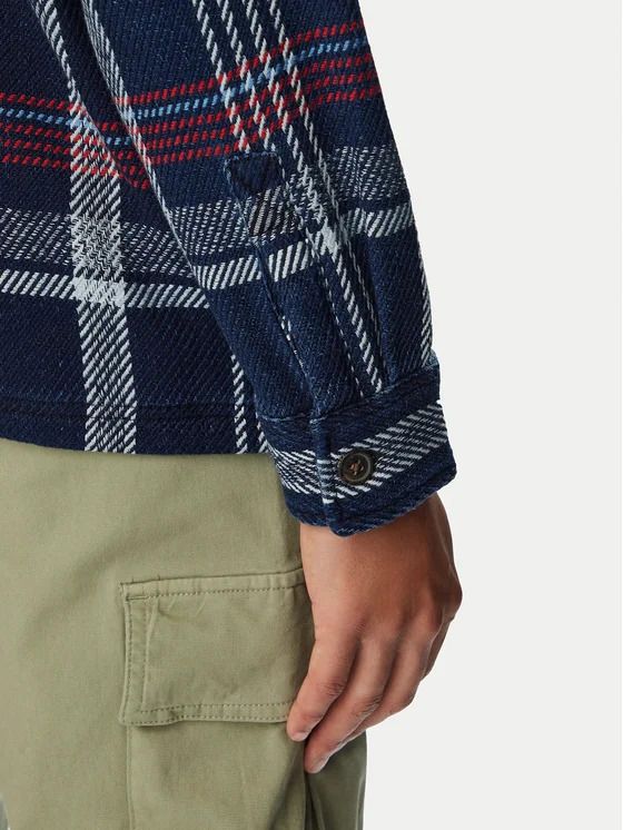 Camicia manica lunga flanella Tommy Jeans - dark navy