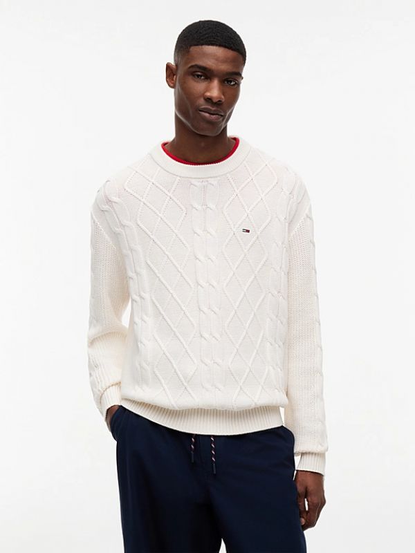 Maglia manica lunga Tommy Jeans - white