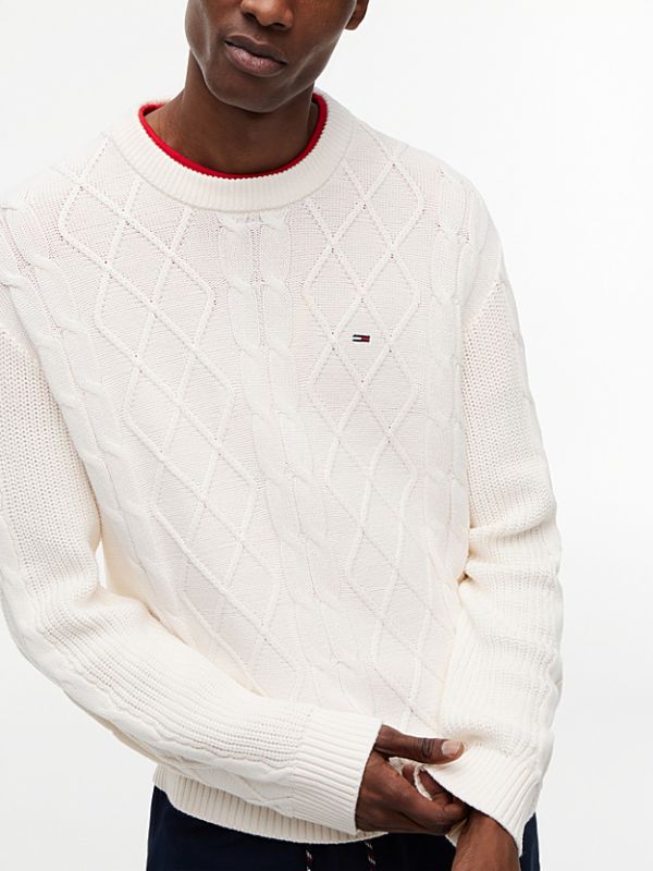 Maglia manica lunga Tommy Jeans - white