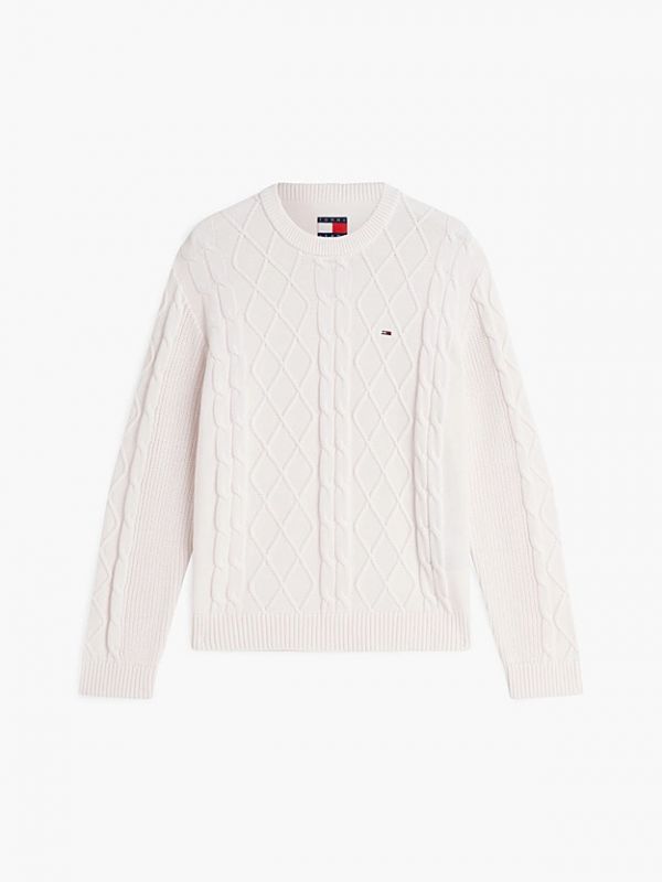 Maglia manica lunga Tommy Jeans - white