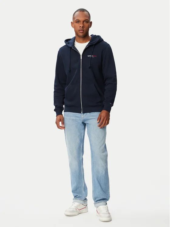 Maglia in felpa zip cappuccio Tommy Jeans - dark navy
