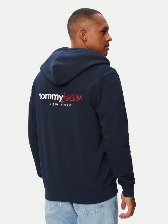Maglia in felpa zip cappuccio Tommy Jeans - dark navy
